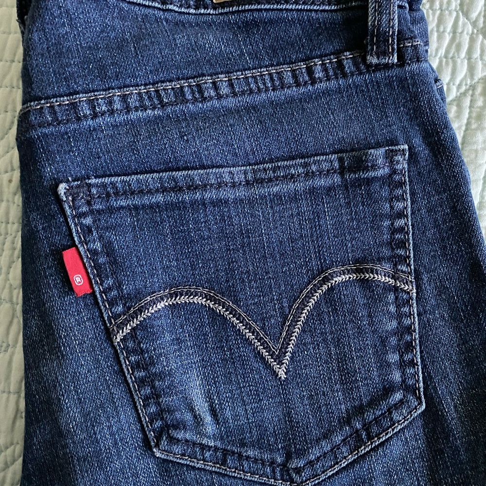 Misses Levi’s Mid-Rise Relaxed Skinny Jean, size 2.